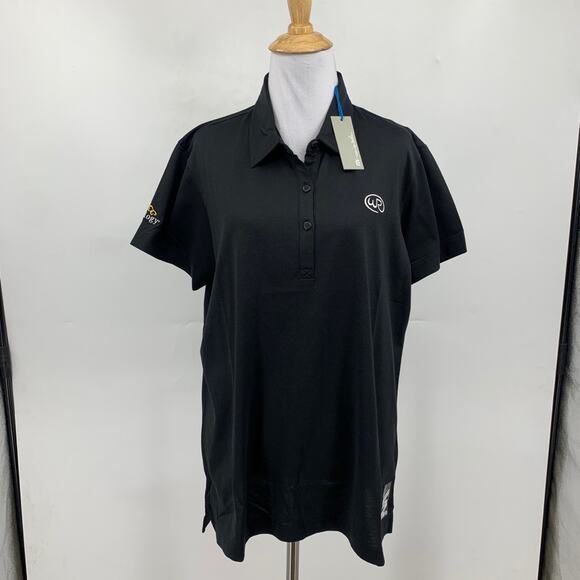 Travis Mathew Polo Women XL Extra Large Black Short Sleeve Wickenburg Golf *LOGO - Picture 2 of 13